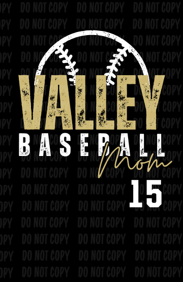Design 15 - Valley Baseball Mom | Adult