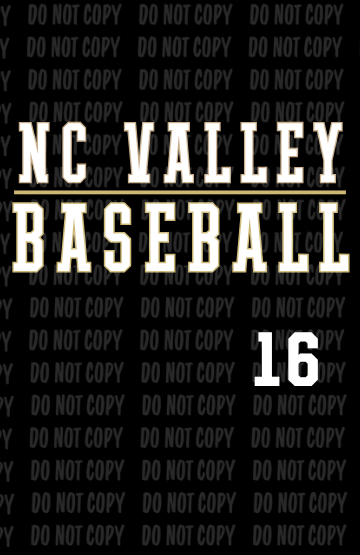 Design 16 - NC Valley Baseball Block Letter | Adult