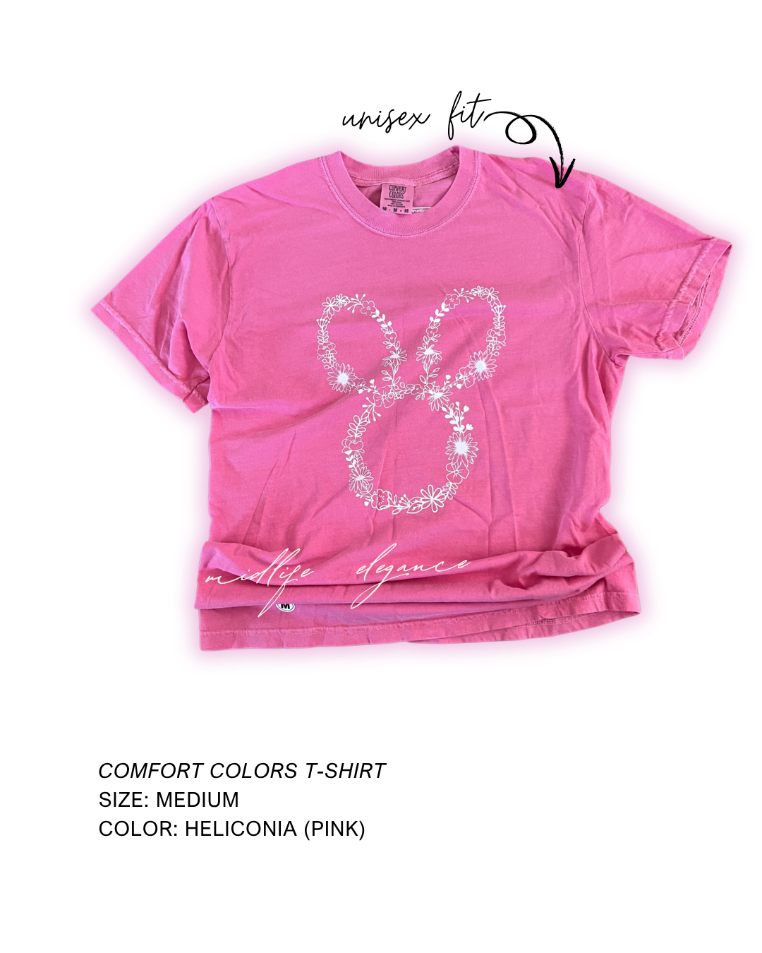 Floral Bunny Comfort Colors Tee