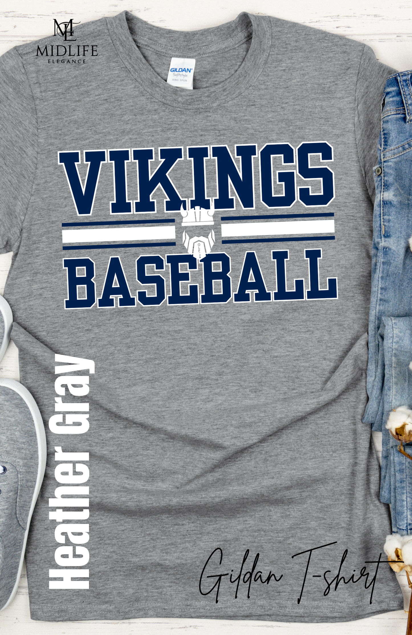 Youth and Adult Size OLFCS Vikings Mascot Baseball/Softball Apparel