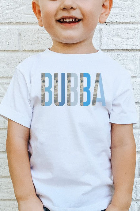 Bubba Blue Camo Colorblock Kids Tee