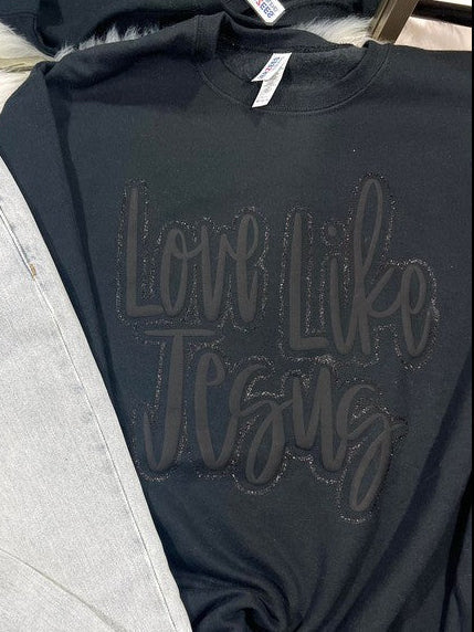 Love Like Jesus Puff/Glitter Combo Design