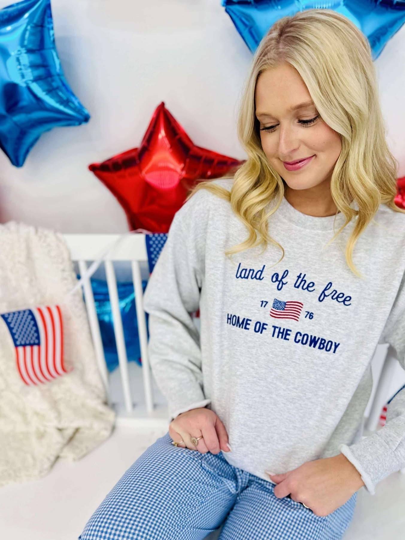 Land Of The Free Home Of The Cowboy Sweatshirt