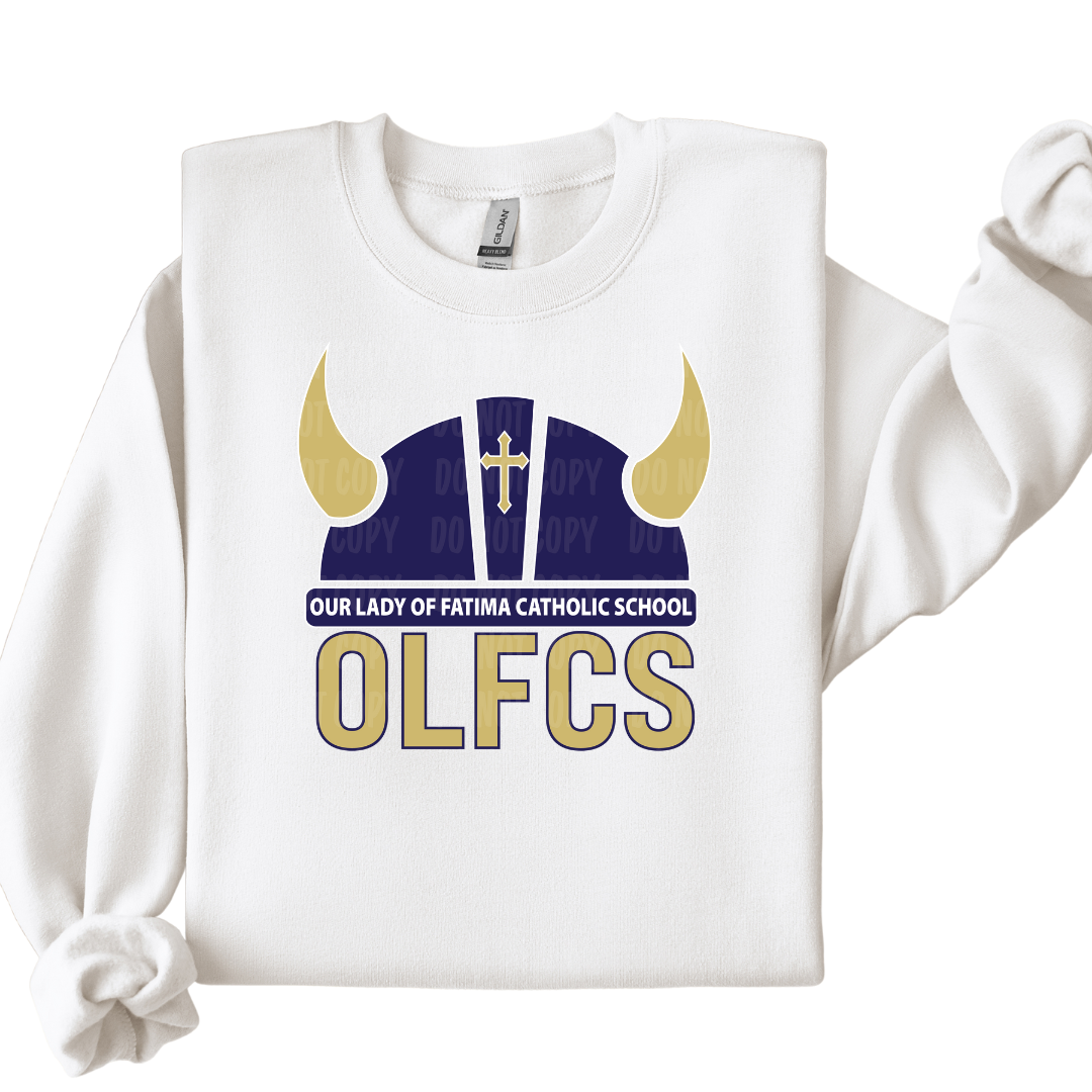 Child Size OLFCS Viking Mascot Shield Sweatshirt
