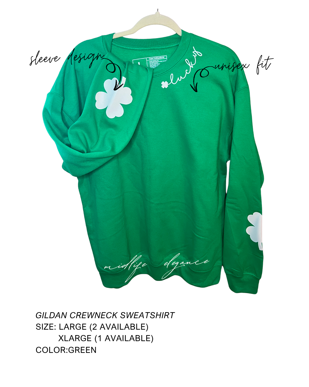 Lucky Clovers Crewneck Sweatshirt