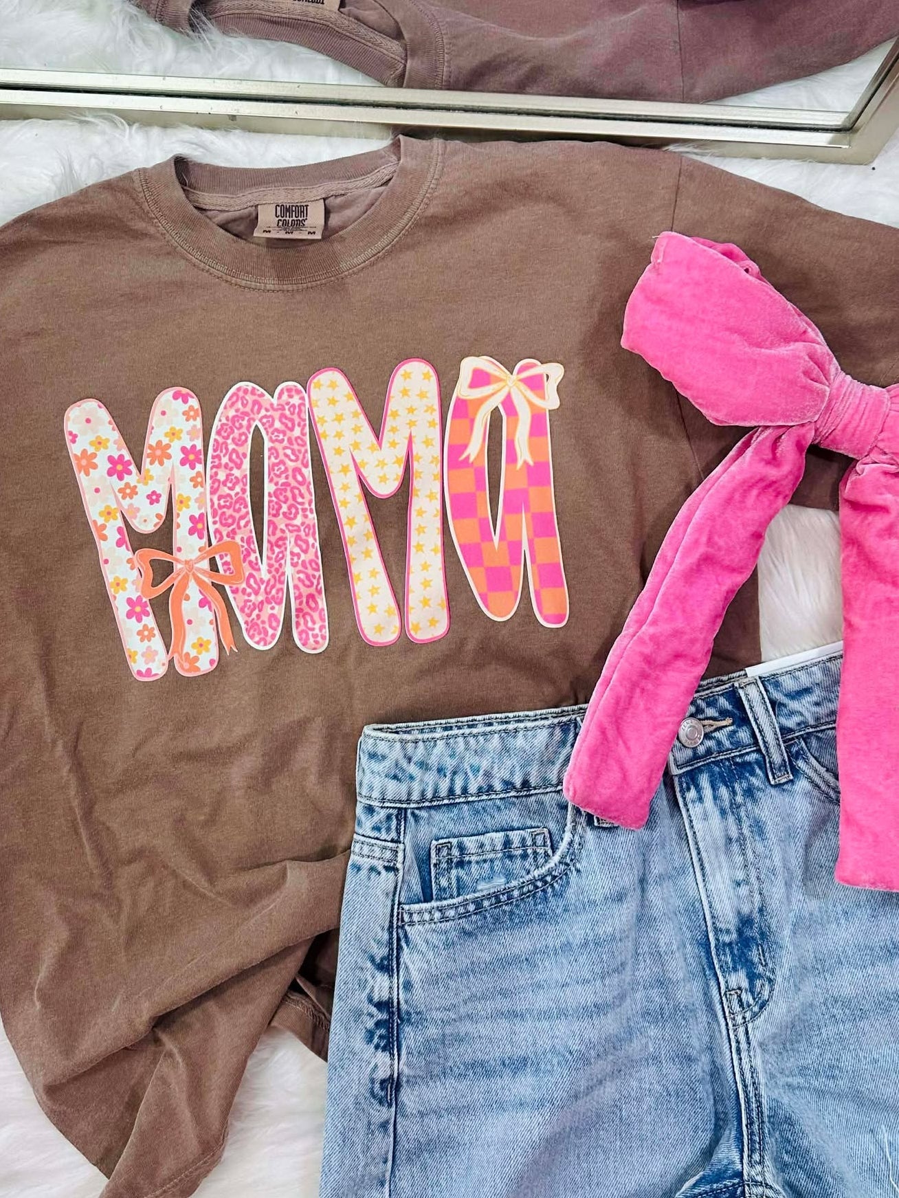 Mama Bow Doodles DTF Tee