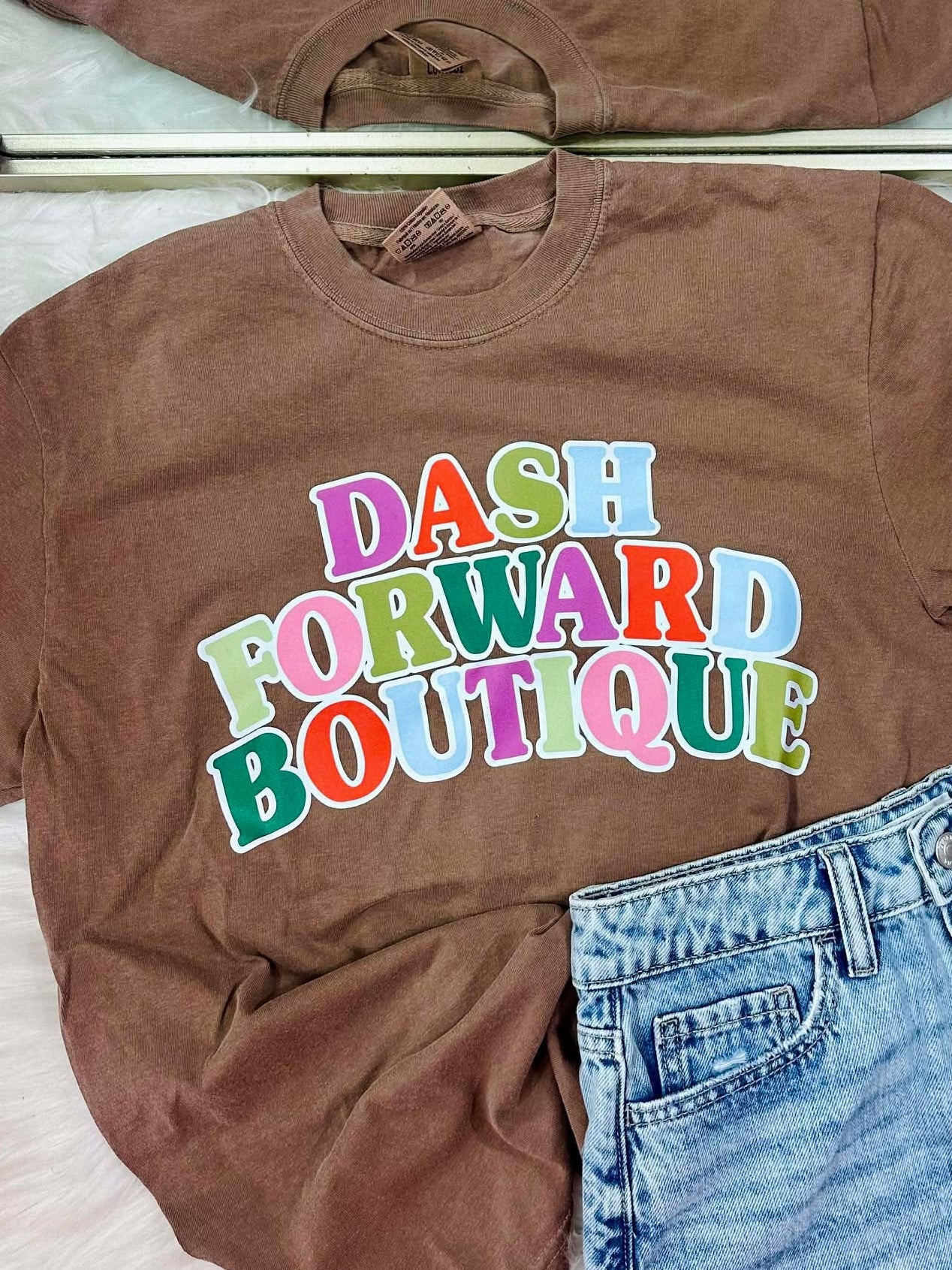 Custom Boutique Colorful DTF Tee