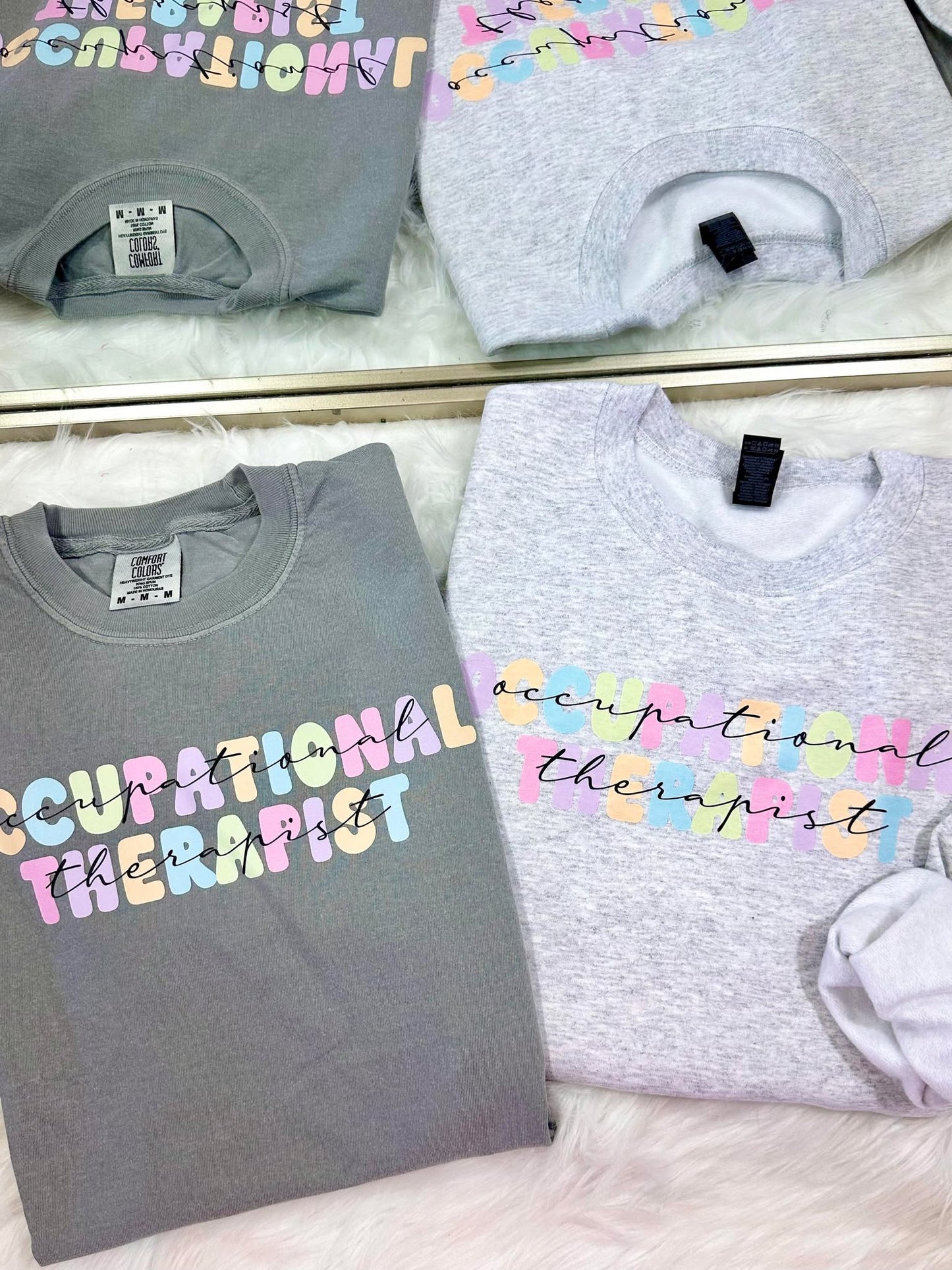 Pastel Multi Occupation Work DTF Custom Design