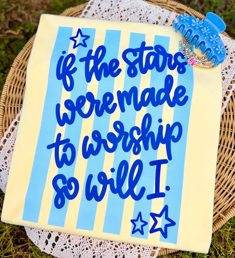 Stars Were Made to Worship Stripes DTF Design