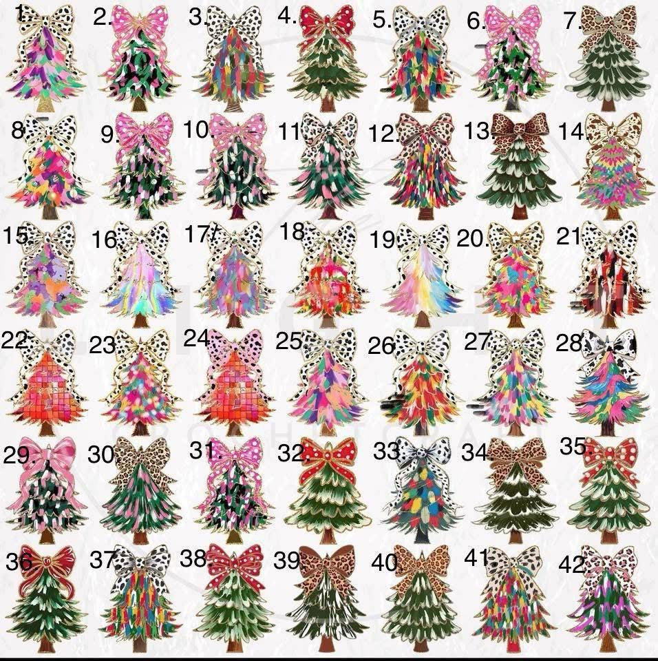 UV-Printed Wood Christmas Trees