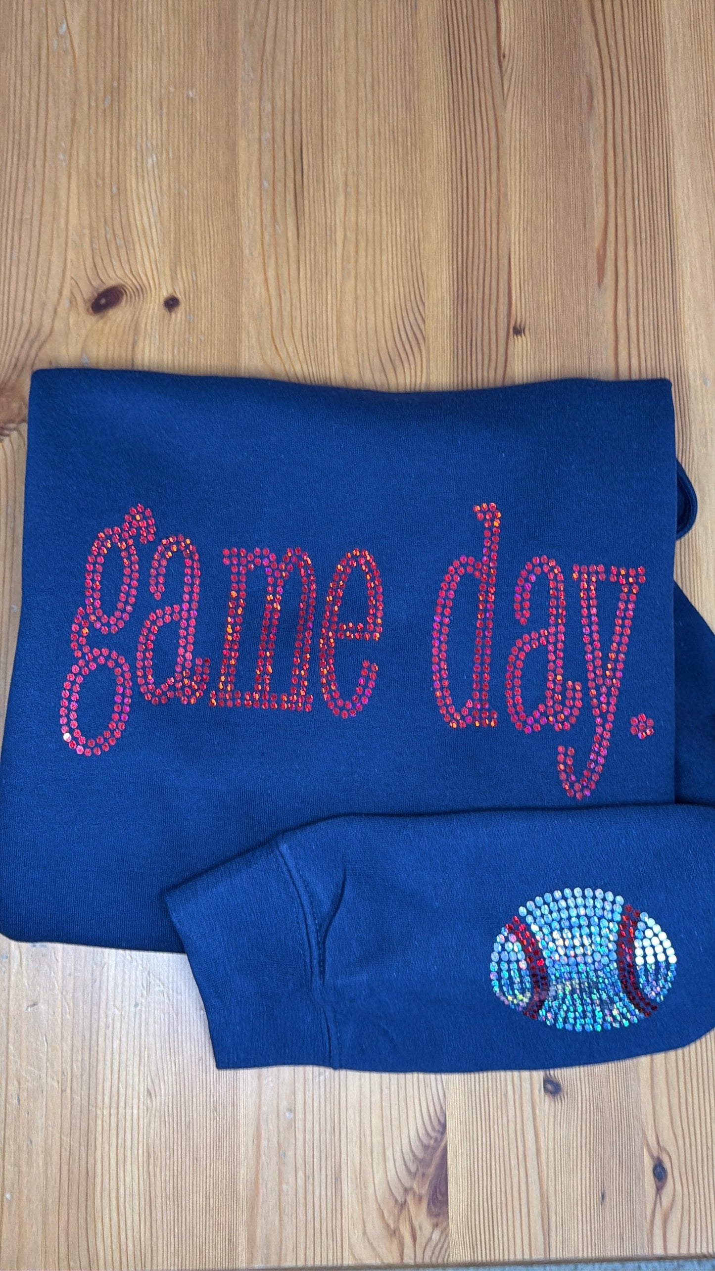 Baseball Spangle Sleeve Add-On