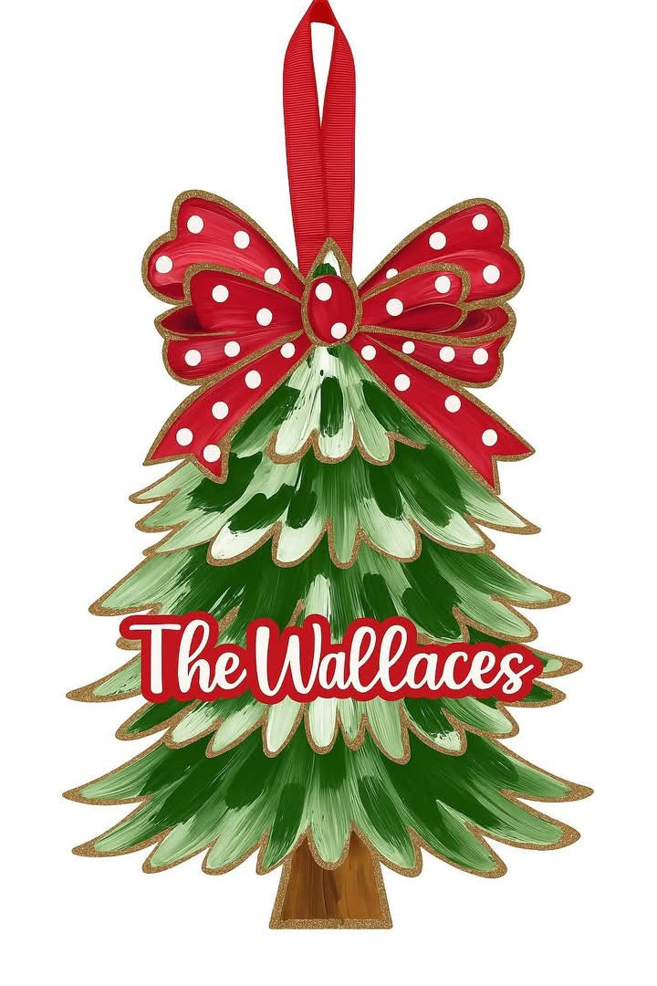 UV-Printed Wood Christmas Trees
