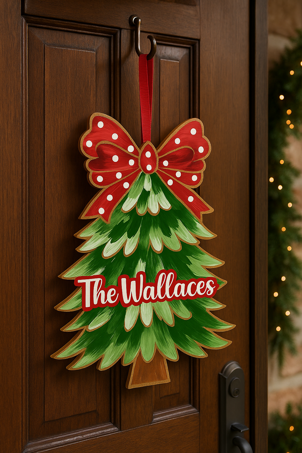 UV-Printed Wood Christmas Trees