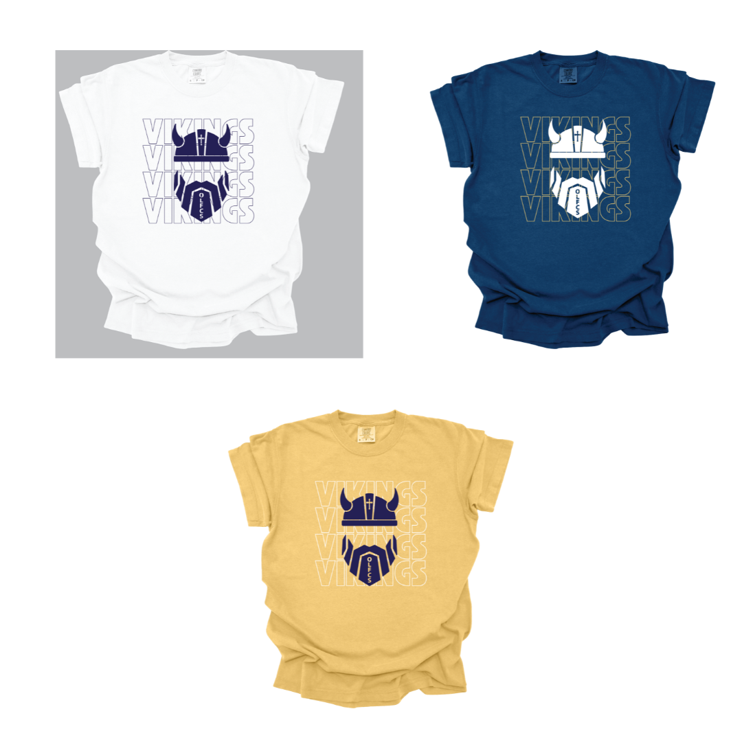 Adult Size OLFCS Viking Repeat Spirit Tee