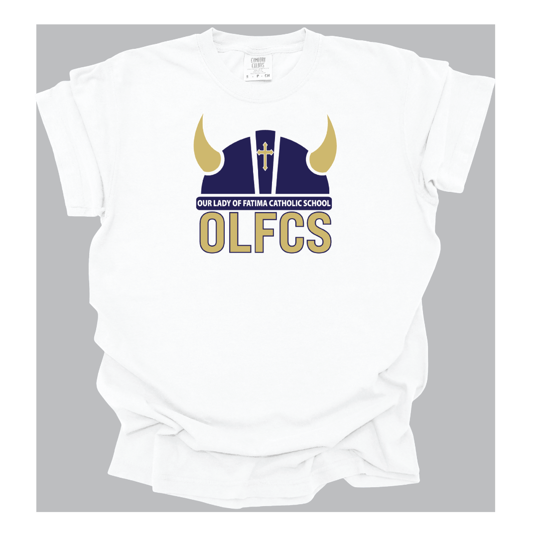 Adult Size OLFCS Viking Mascot Shield Tee