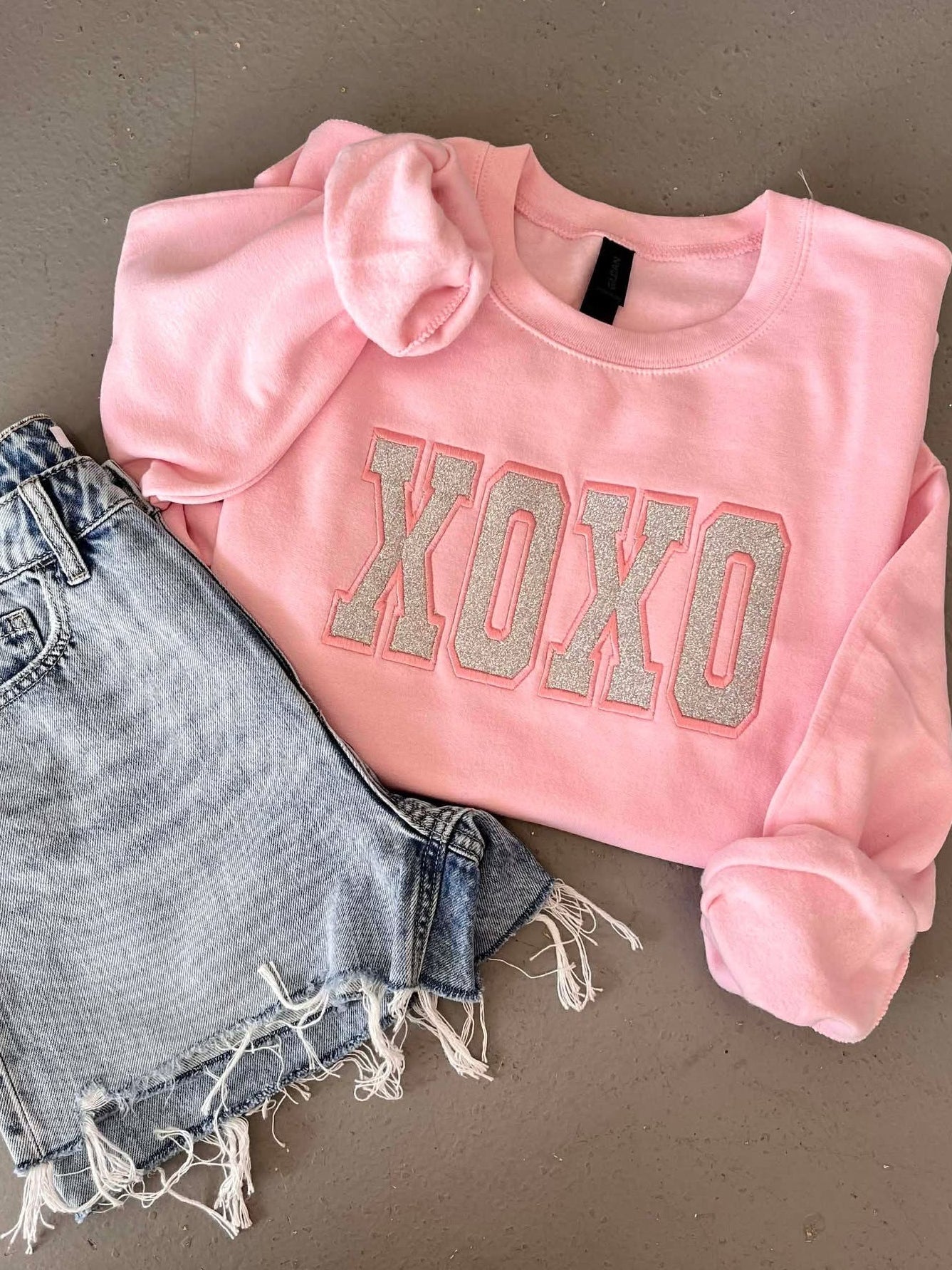 XOXO Glitter Applique