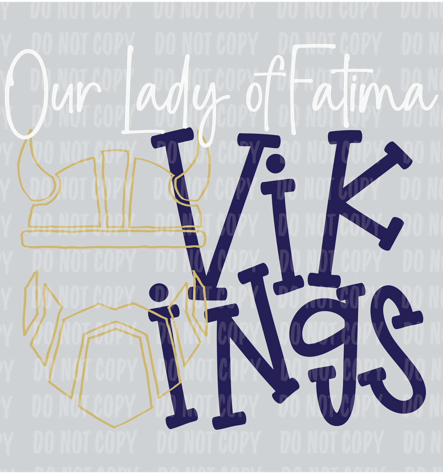 Adult Size OLFCS Vikings Spirit Helmet Tee