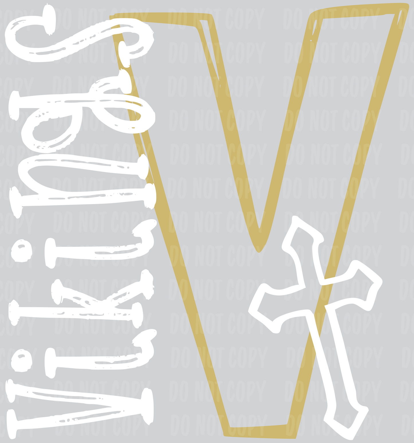 Adult Size OLFCS Vikings Varsity V Cross Tee
