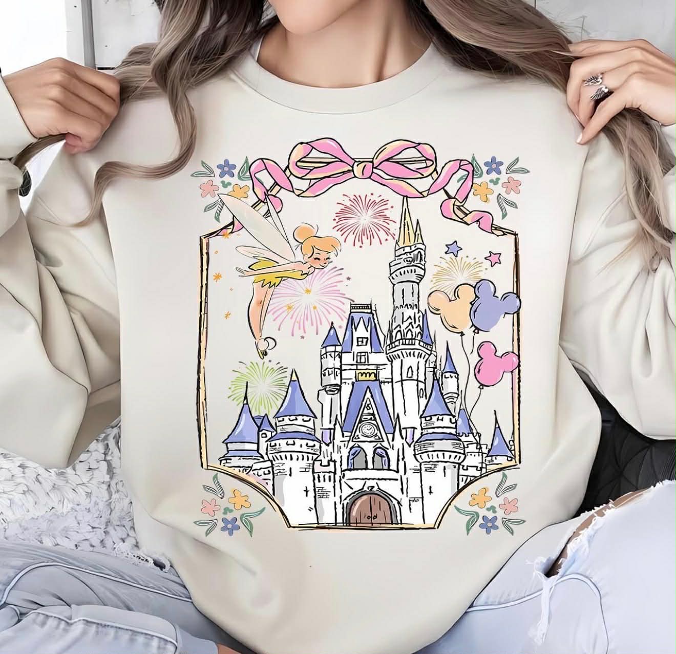 Fairy Castle Bow Frame DTF Top