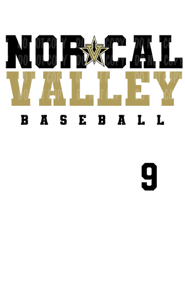Design 9 - Nor Cal Valley Baseball Star Logo | Adult