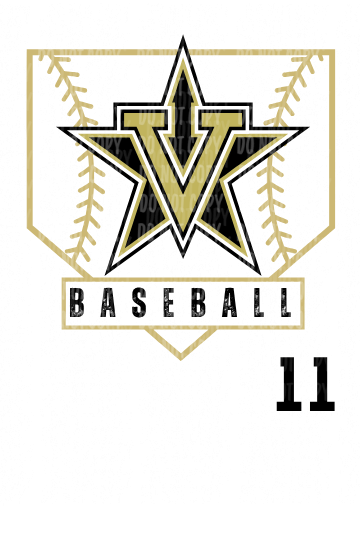 Design 11 - Valley Star Home Plate Baseball | Adult