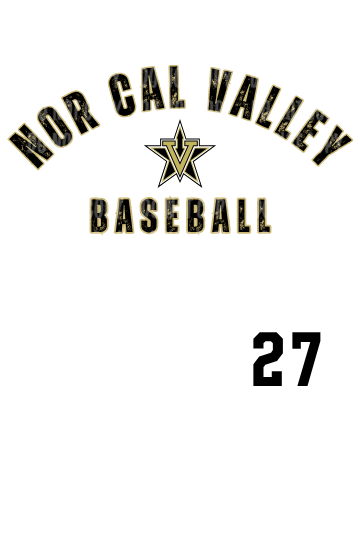 Design 27 - Nor Cal Valley Baseball Arch Distressed | Youth