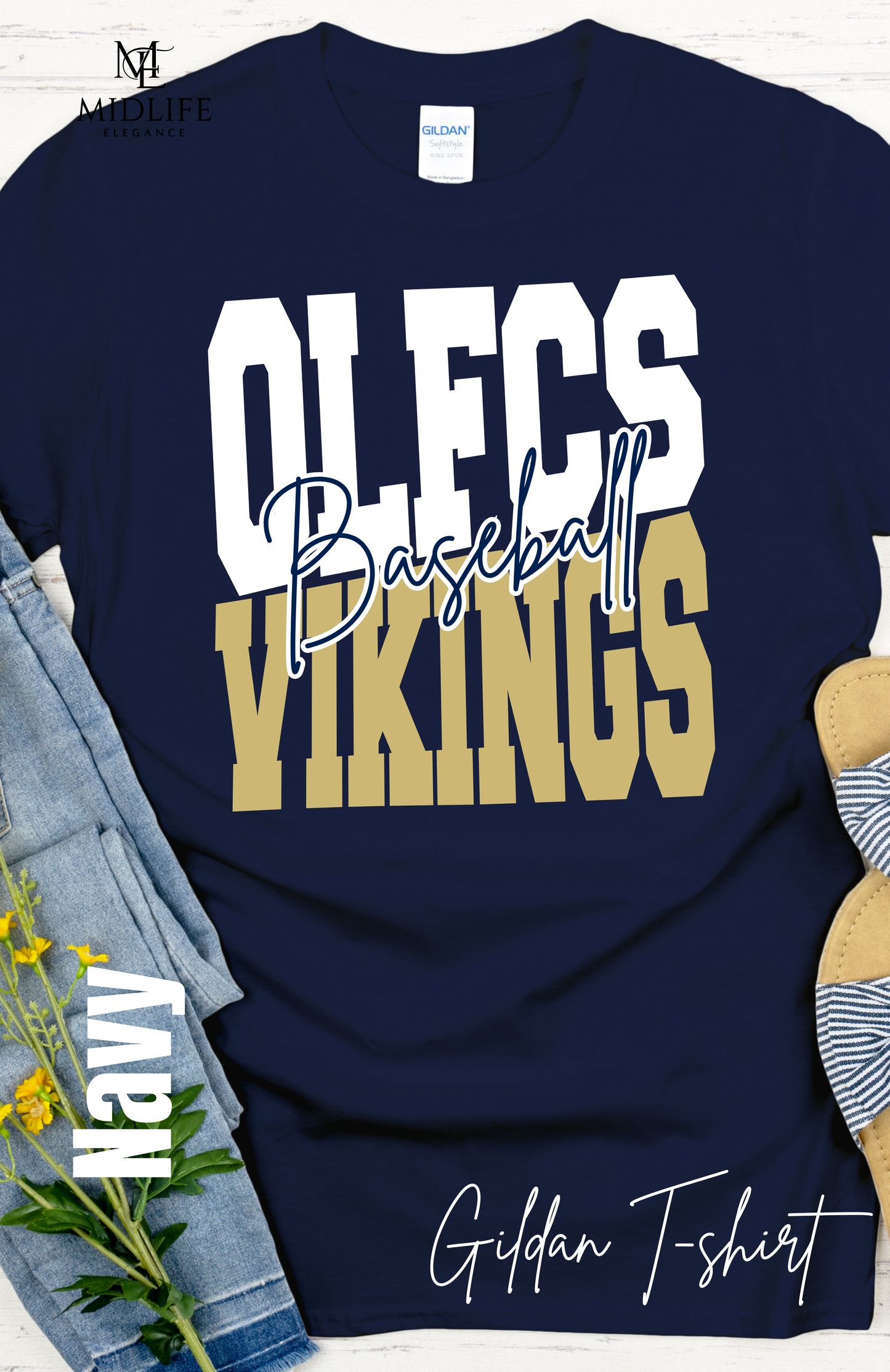 Youth and Adult Size OLFCS Vikings Baseball/Softball Apparel