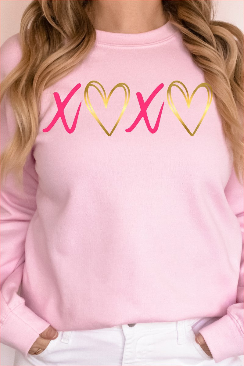 XOXO Heart Puff Sweatshirt