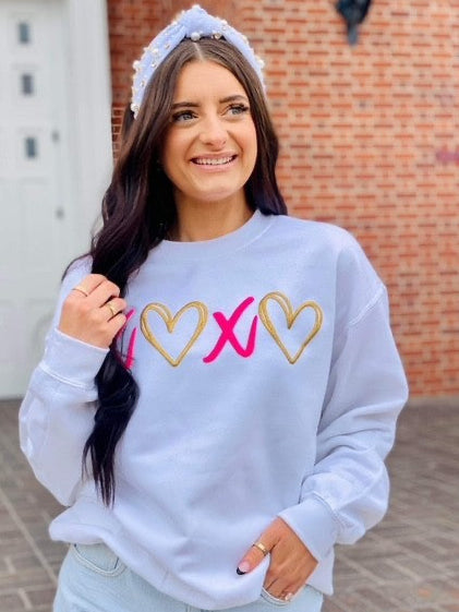 XOXO Heart Puff Sweatshirt
