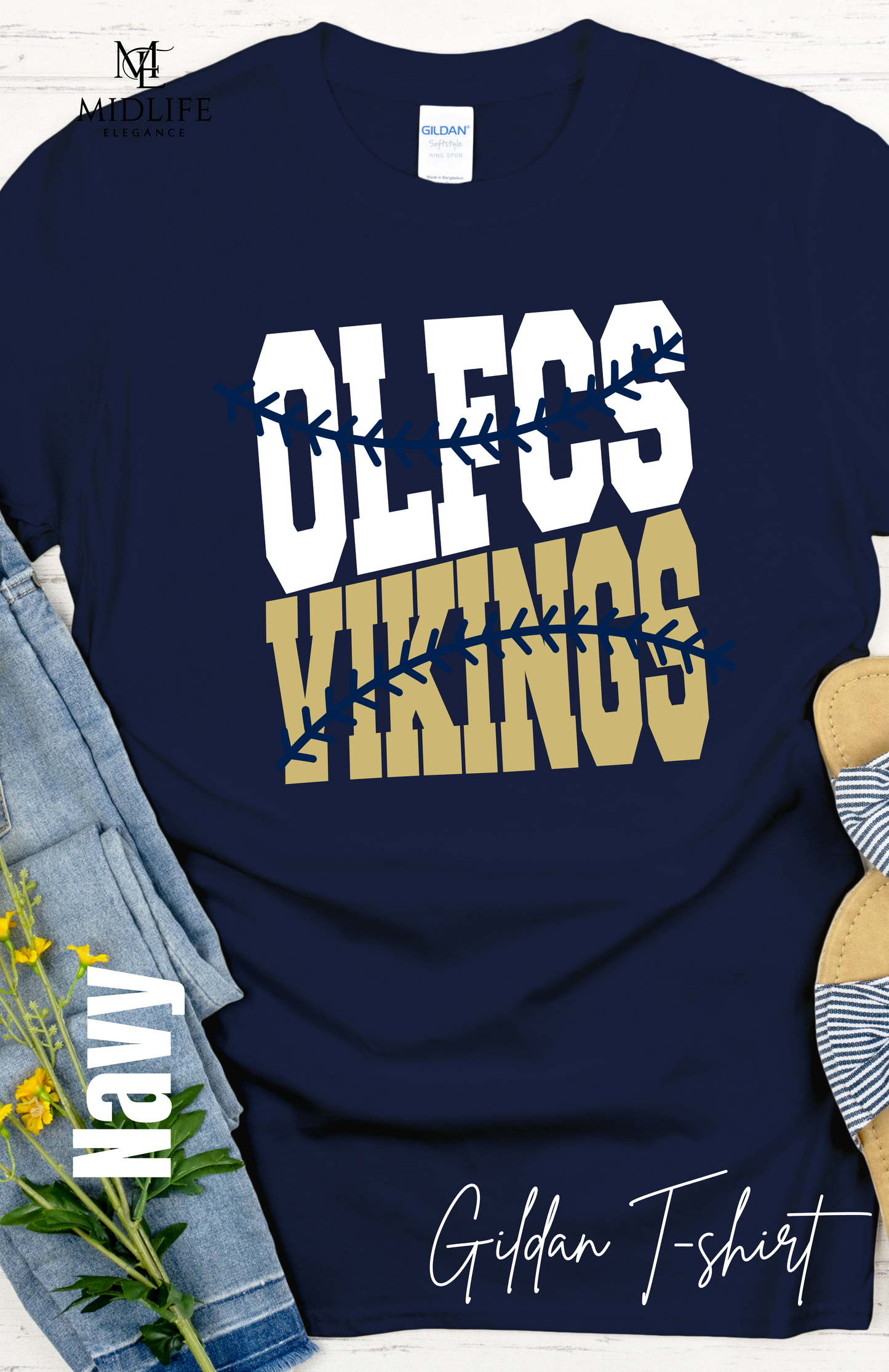 Youth and Adult Size OLFCS Vikings Baseball/Softball Seams Apparel