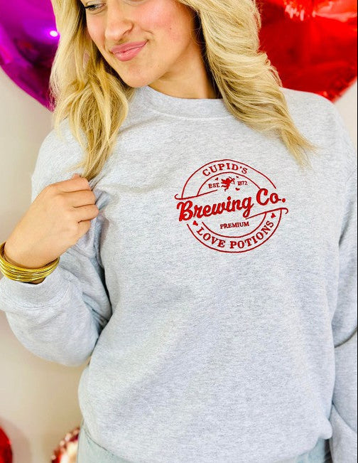 Cupid's Brewing Company Embroidered Sweatshirt