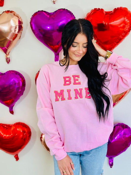 Be Mine Chenille Patch Sweatshirt