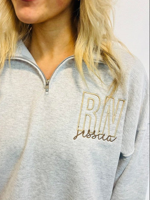 Custom Occupation Name Pocket 1/4 Zip