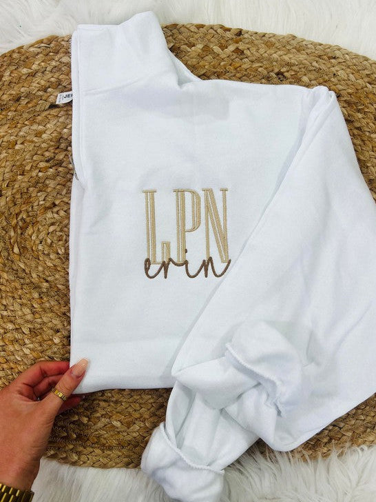 Custom Occupation Embroidered Pocket 1/4 Zip