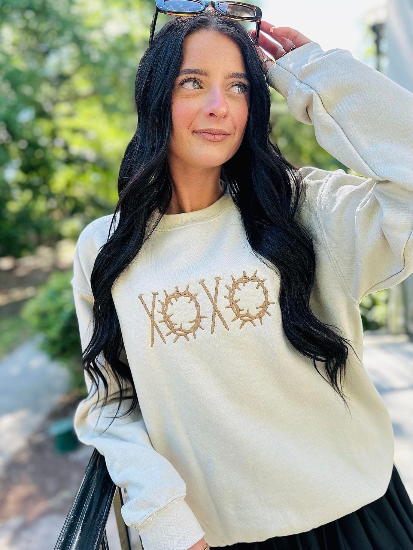 XOXO Crown Of Thorns And Nails Sweatshirt