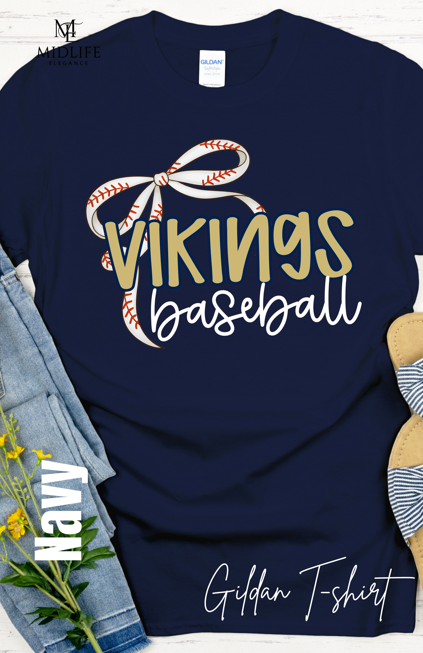 Youth and Adult Size OLFCS Coquette Vikings Baseball/Softball Apparel
