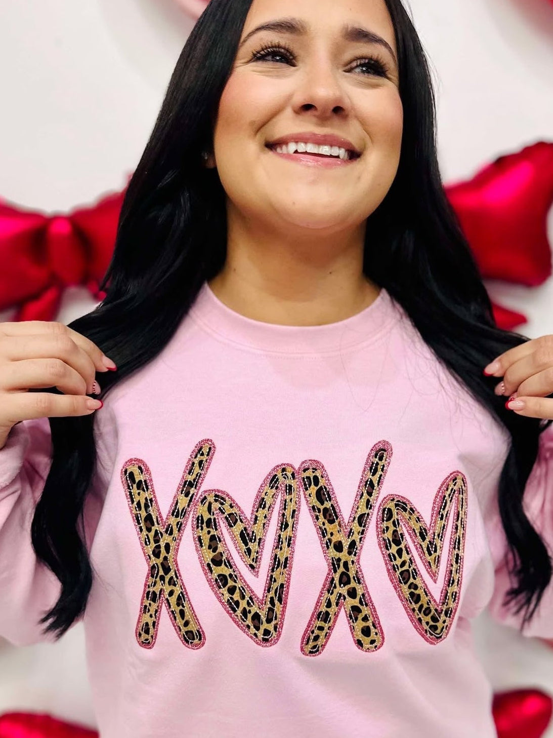 XOXO Hearts Leo Applique
