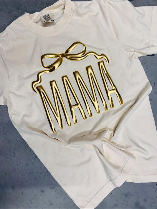 Custom Coquette Name Bow Puff Top