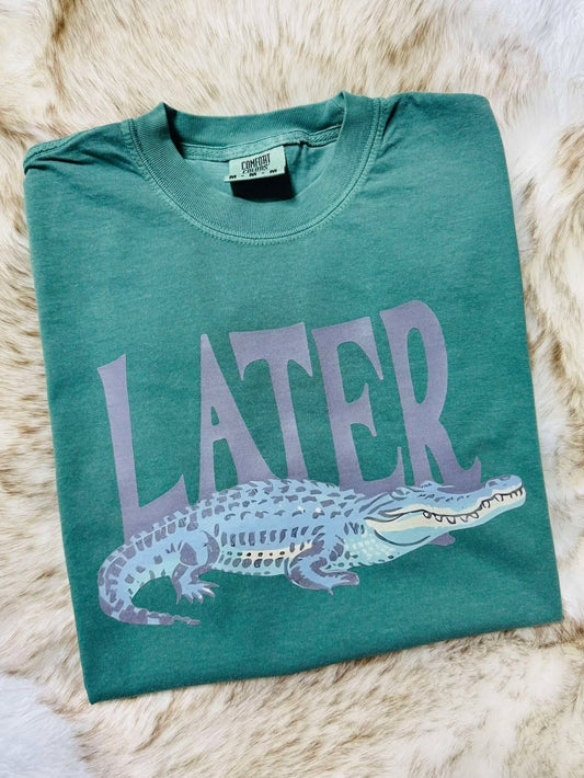 Later Alligator DTF Graphic Shirt