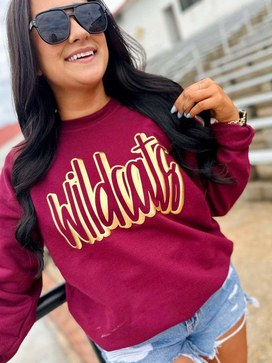 Hand Drawn 3D Puff Graphic Sweatshirt