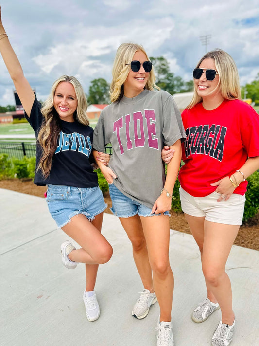 Custom Chunky Varsity Mascot Graphic Tee