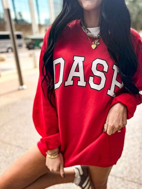 Iconic Oversized Varsity DTF Graphic Sweatshirt
