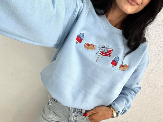 Patriotic Trinkets JULY24 Embroidered Apparel