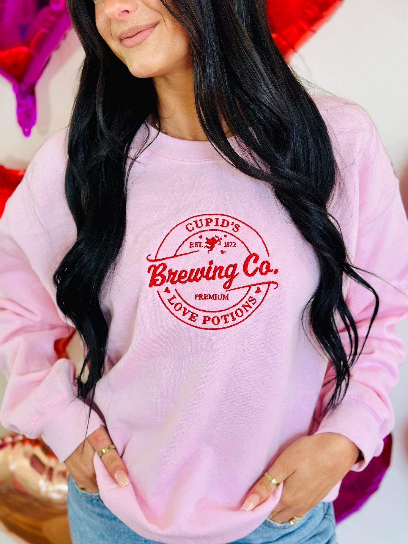 Cupid's Brewing Company Embroidered Sweatshirt