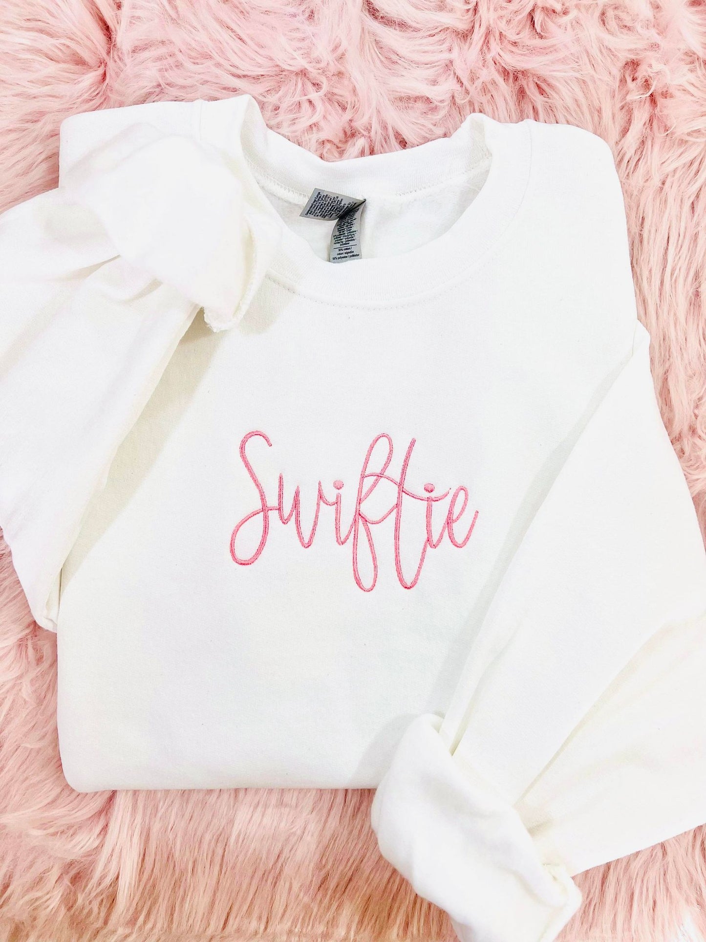 Swiftie Cursive Embroidered Sweatshirt