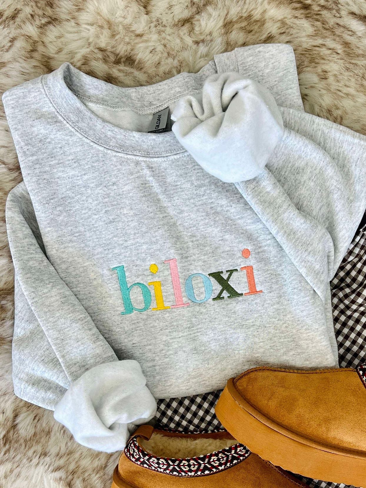 Pastel Typed Custom Embroidered Sweatshirt