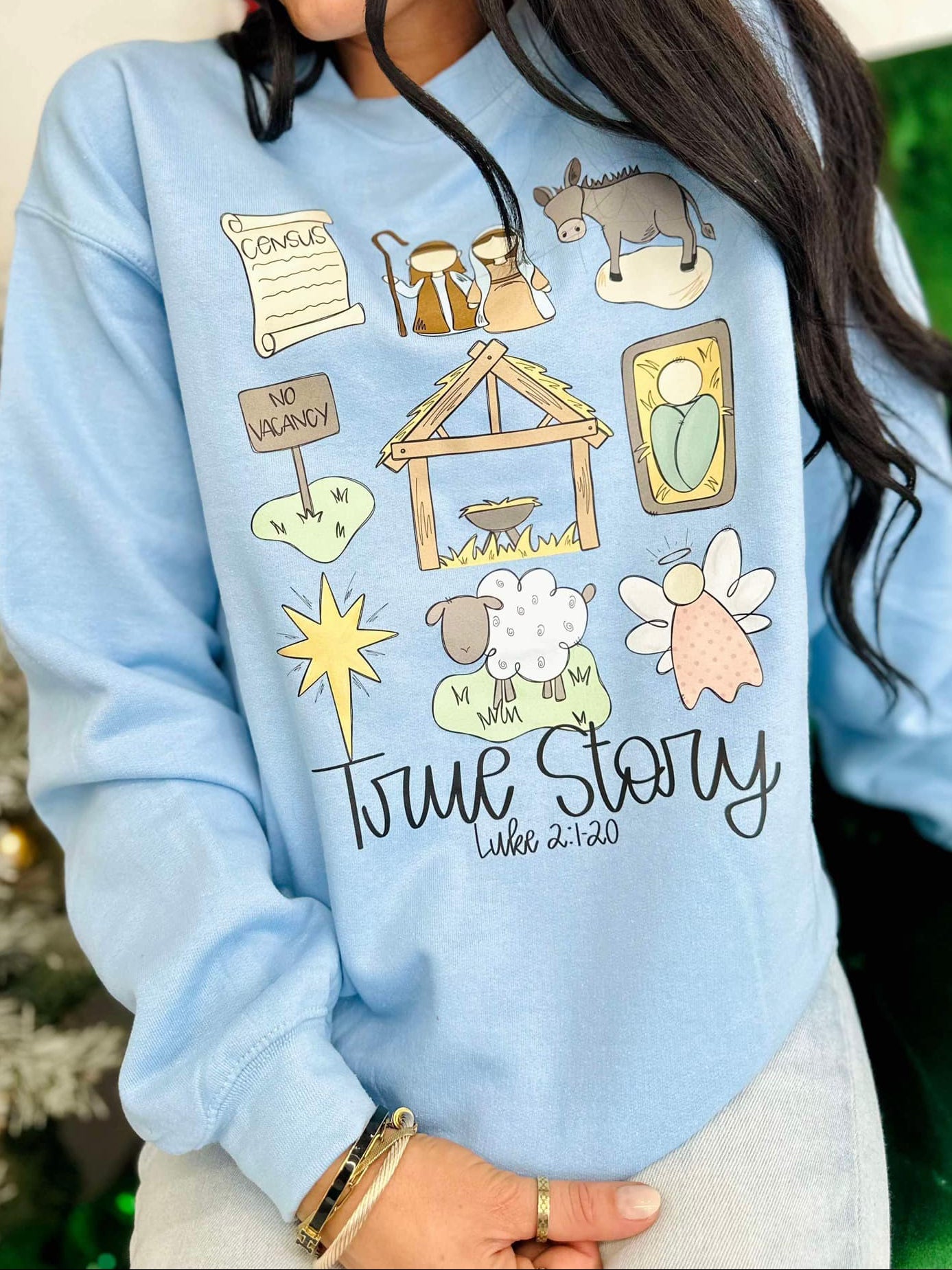 True Story Collage Manger DTF Sweatshirt