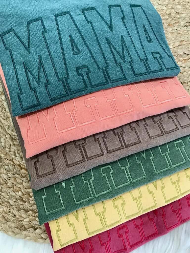 Mama Varsity Tonal Embroidered