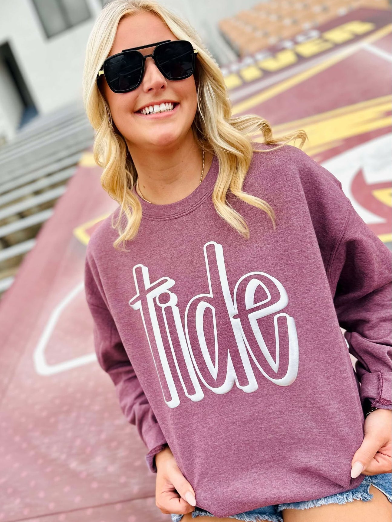 Hand Drawn 3D Puff Graphic Sweatshirt
