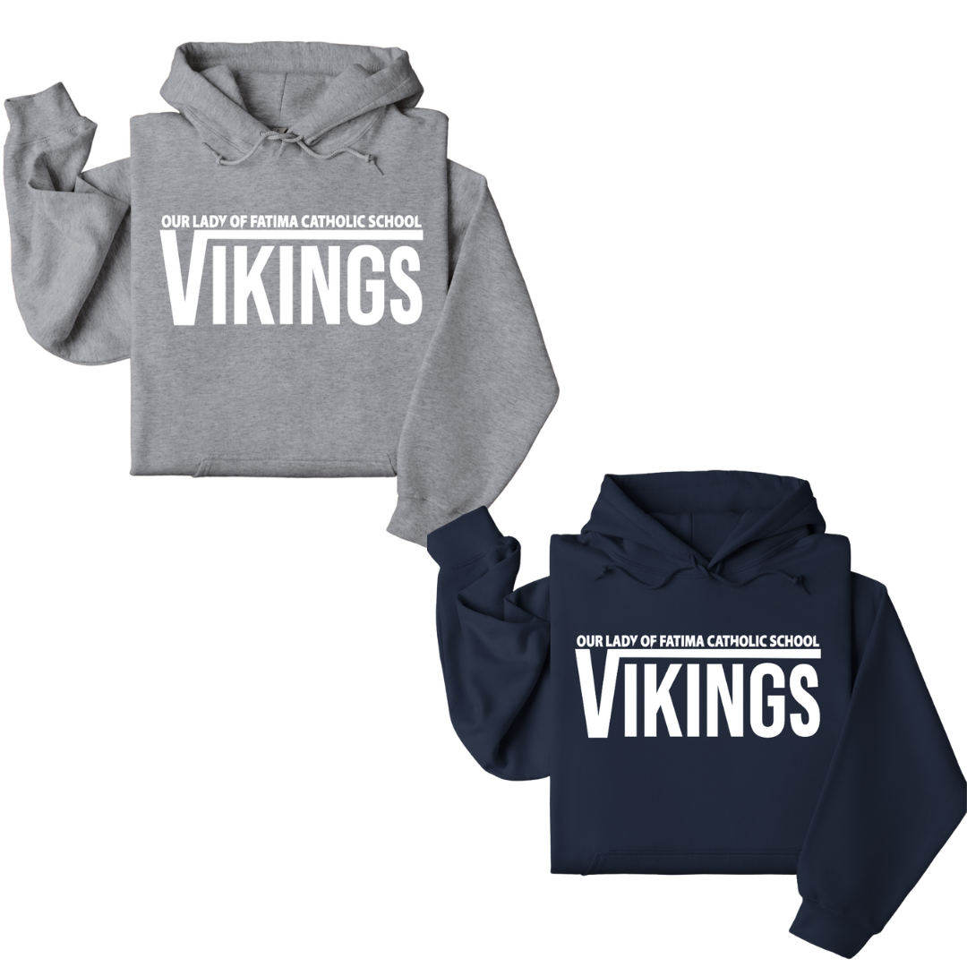 Adult Size OLFCS Classic Vikings Sweatshirt With White Logo